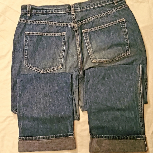 Vintage 'North West Blues' Cuffed Leg Straight Jeans Size 14 - Picture 2 of 2